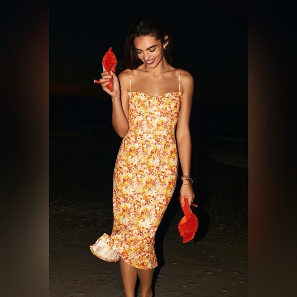 HUTCH NWT Selene Midi Dress L - Picture 3 of 10